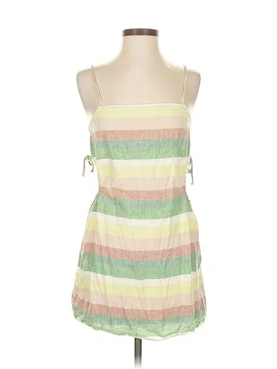 Pre-owned Aerie Sleeveless Top Green Strapless Neckline Tops