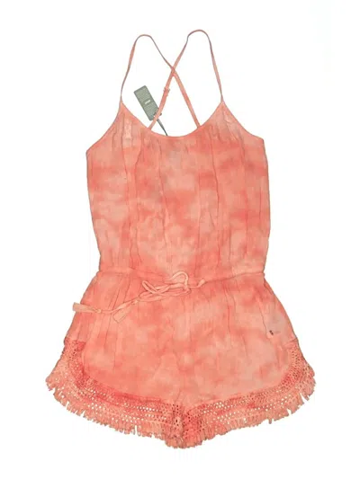 Aerie Sleeveless Top Orange Halter Neckline Tops