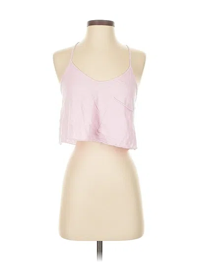 Pre-owned Aerie Sleeveless Top Pink Halter Neckline Tops