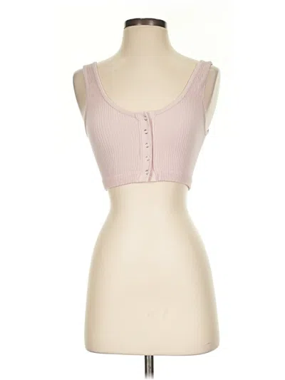 Pre-owned Aerie Sleeveless Top Pink Sweetheart Neckline Tops