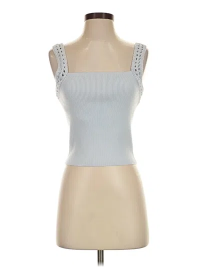 Pre-owned Aerie Sleeveless Top Silver Sweetheart Neckline Tops