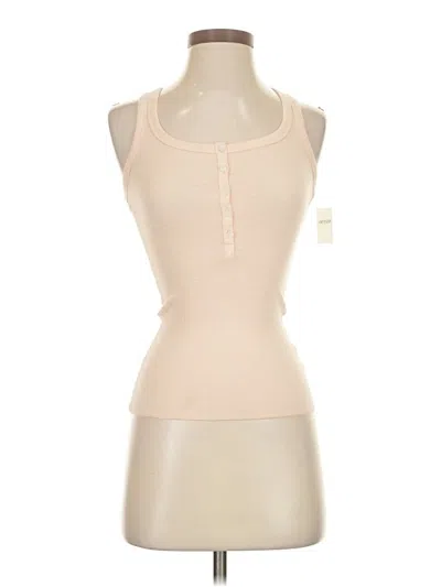 Pre-owned Aerie Sleeveless Top Tan Halter Neckline Tops