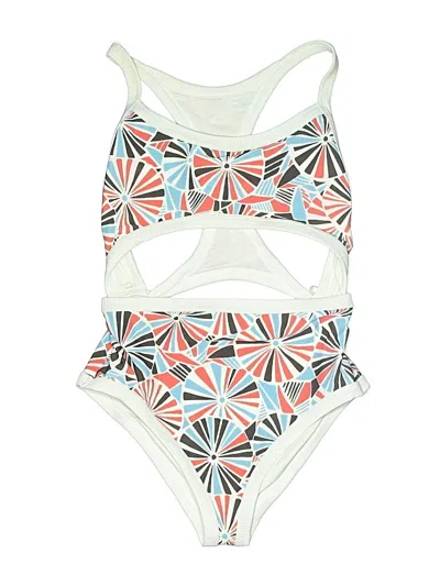 Pre-owned Aerie Sleeveless Top White Halter Neckline Tops