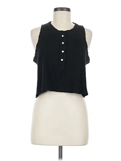 Pre-owned Aerie Sleeveless T-shirt In Black