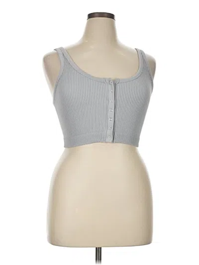 Pre-owned Aerie Sleeveless T-shirt In Gray
