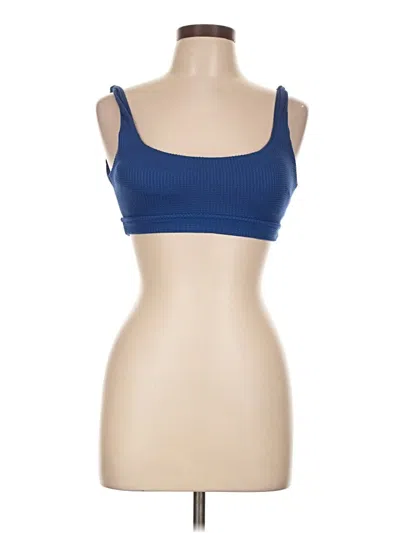 Pre-owned Aerie Sports Bra In Blue
