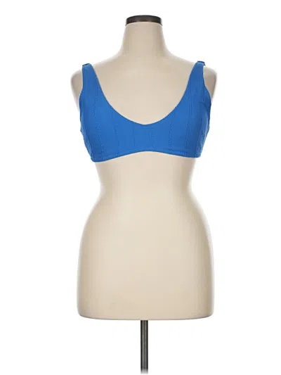 Pre-owned Aerie Sports Bra In Blue