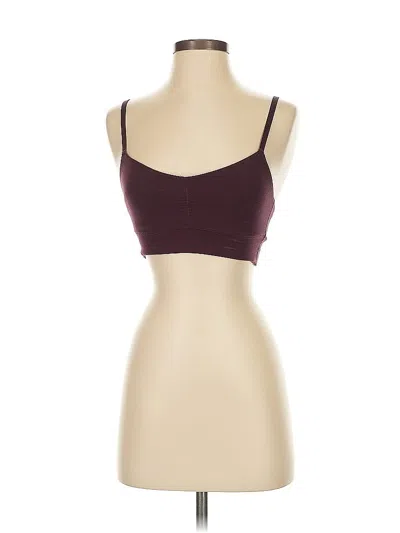 Pre-owned Aerie Sports Bra In Burgundy