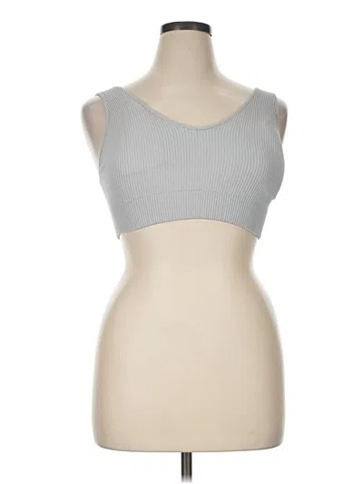 Pre-owned Aerie Sports Bra In Silver
