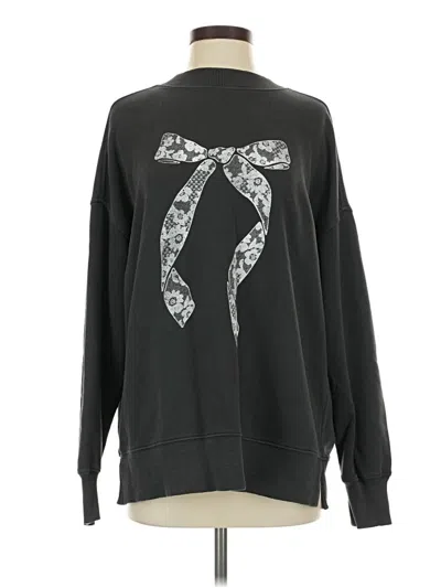 Pre-owned Aerie Sweatshirt In Black