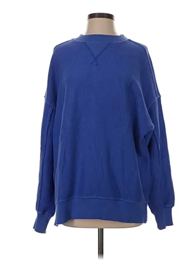 Pre-owned Aerie Sweatshirt In Blue