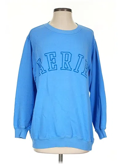 Pre-owned Aerie Sweatshirt In Blue