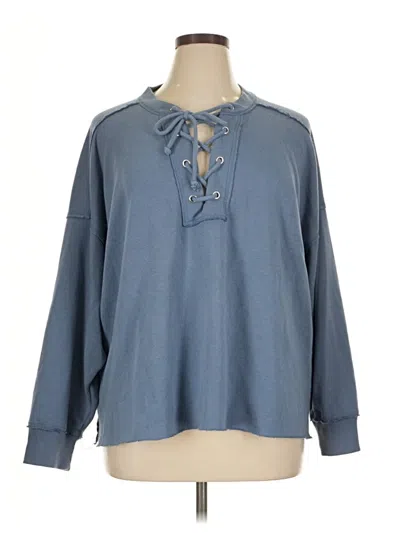 Pre-owned Aerie Sweatshirt In Blue