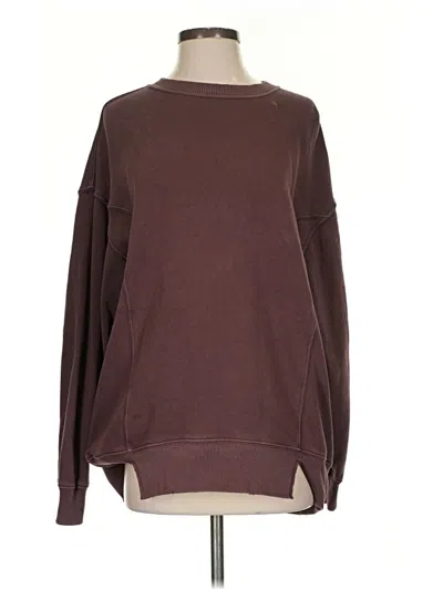 Pre-owned Aerie Sweatshirt In Brown