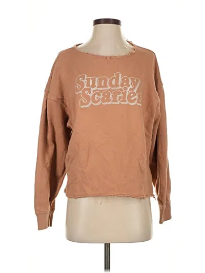 Pre-owned Aerie Sweatshirt In Brown