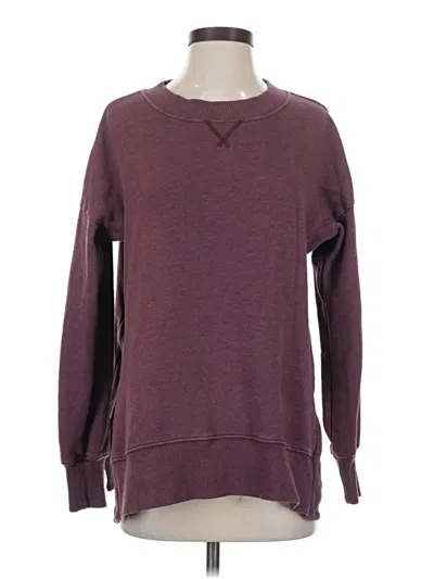 Pre-owned Aerie Sweatshirt In Burgundy