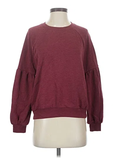 Pre-owned Aerie Sweatshirt In Burgundy