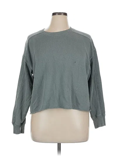 Pre-owned Aerie Sweatshirt In Green