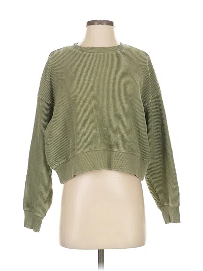 Pre-owned Aerie Sweatshirt In Green
