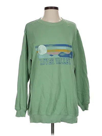 Pre-owned Aerie Sweatshirt In Green