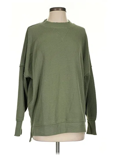 Pre-owned Aerie Sweatshirt In Green