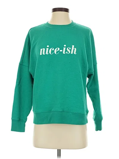 Pre-owned Aerie Sweatshirt In Green