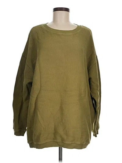 Pre-owned Aerie Sweatshirt In Green