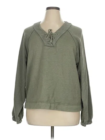 Pre-owned Aerie Sweatshirt In Green
