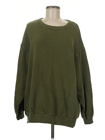 Pre-owned Aerie Sweatshirt In Green
