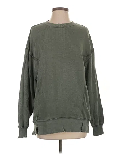 Pre-owned Aerie Sweatshirt In Green