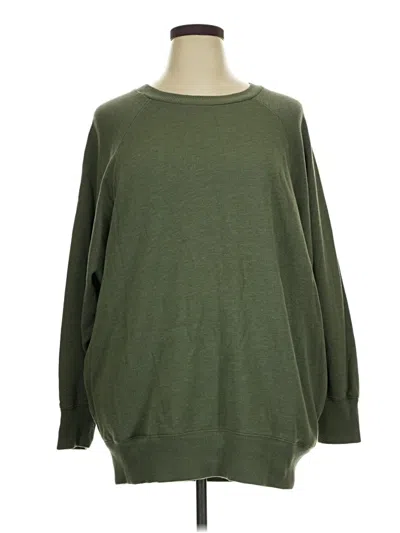 Pre-owned Aerie Sweatshirt In Green
