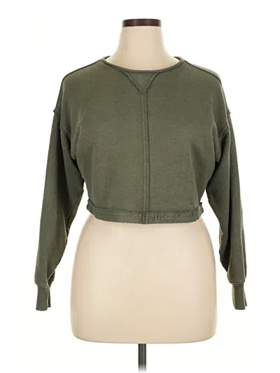 Pre-owned Aerie Sweatshirt In Green