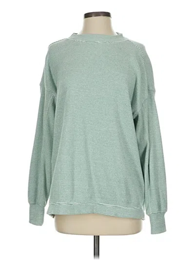 Pre-owned Aerie Sweatshirt In Green