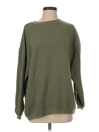 Pre-owned Aerie Sweatshirt In Green
