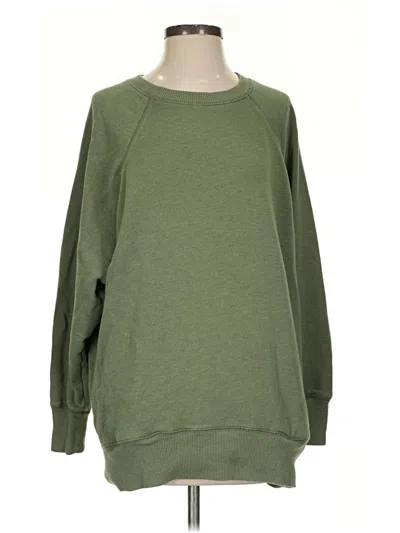Pre-owned Aerie Sweatshirt In Green