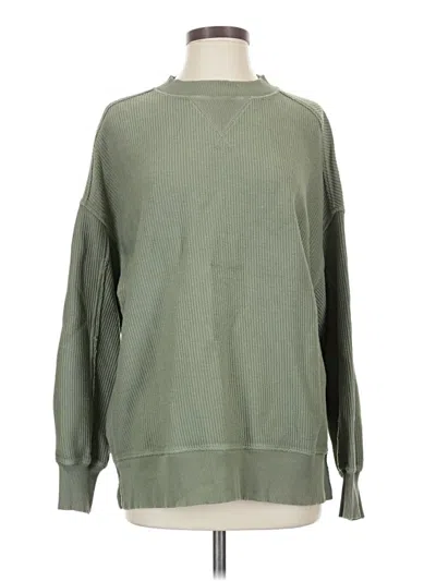 Pre-owned Aerie Sweatshirt In Green