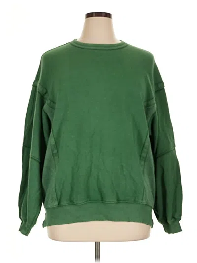 Pre-owned Aerie Sweatshirt In Green