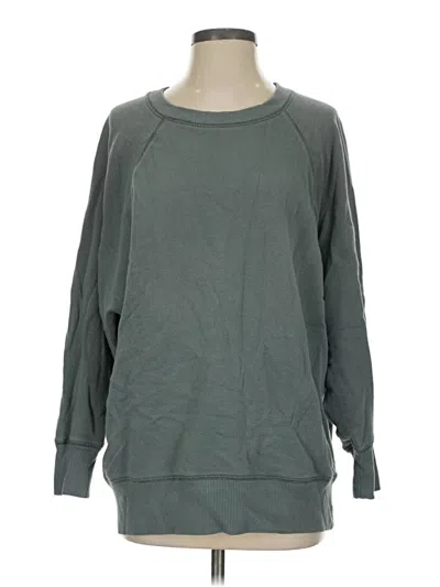 Pre-owned Aerie Sweatshirt In Green