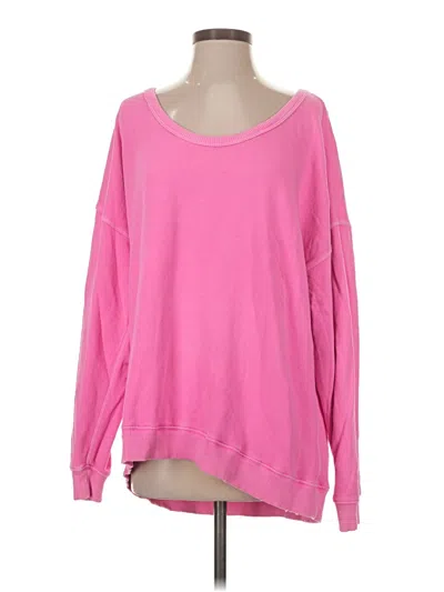 Pre-owned Aerie Sweatshirt In Pink