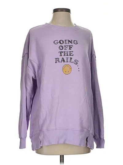 Pre-owned Aerie Sweatshirt In Purple