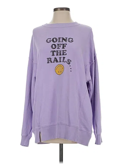 Pre-owned Aerie Sweatshirt In Purple