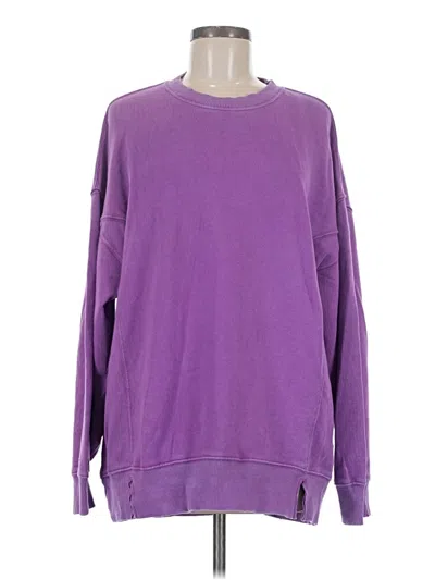 Pre-owned Aerie Sweatshirt In Purple