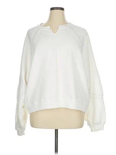 Pre-owned Aerie Sweatshirt In White