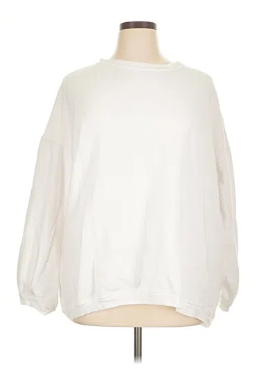 Pre-owned Aerie Sweatshirt In White