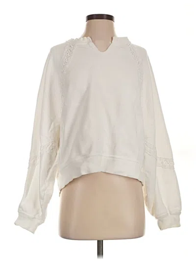 Pre-owned Aerie Sweatshirt In White