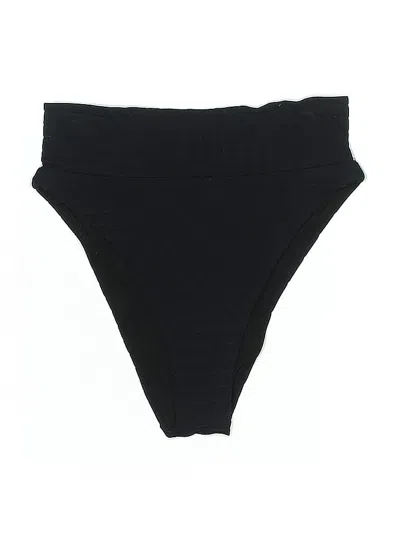 Pre-owned Aerie Swimsuit Bottoms In Black