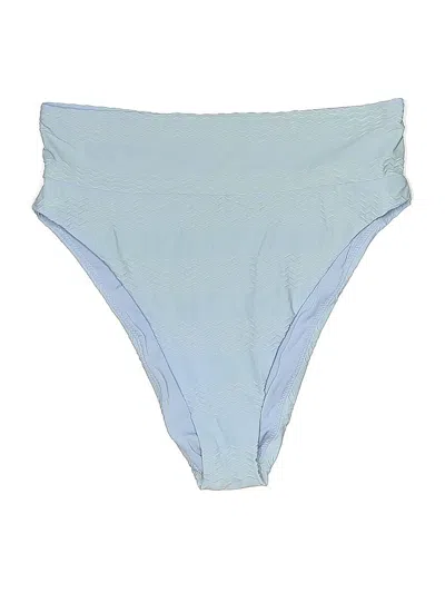 Pre-owned Aerie Swimsuit Bottoms In Blue