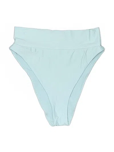 Pre-owned Aerie Swimsuit Bottoms In Blue