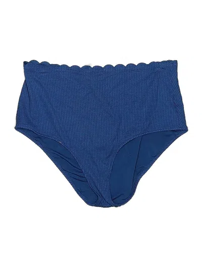 Pre-owned Aerie Swimsuit Bottoms In Blue