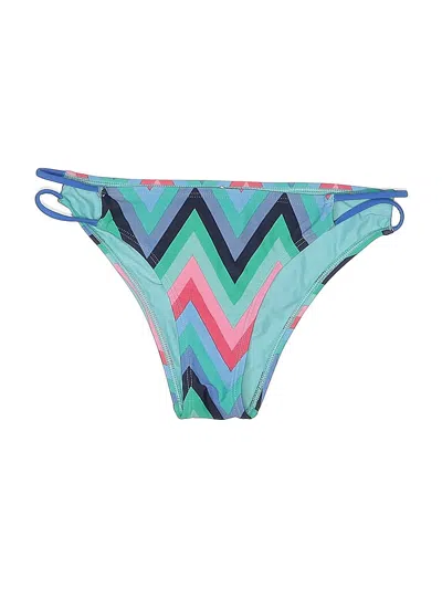 Pre-owned Aerie Swimsuit Bottoms In Blue